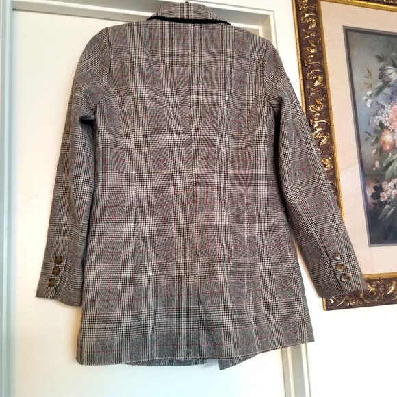 Lucky brand Plaid Double Breasted blazer size XS NWT - Picture 3 of 9